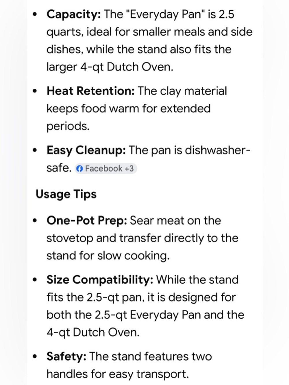 Pampered Chef Rockcrok 2.5-qt Slow Cooker Everyday Pan NEW WITHOUT ORIGINAL BOX - Picture 5 of 8